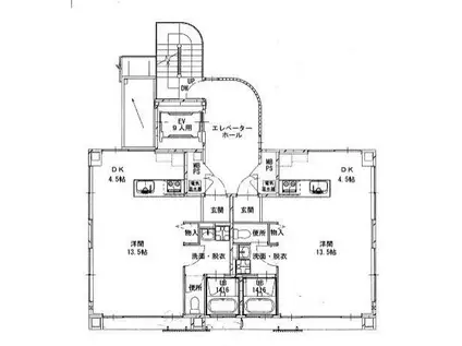 めぞん一刻(ワンルーム/5階)の間取り写真
