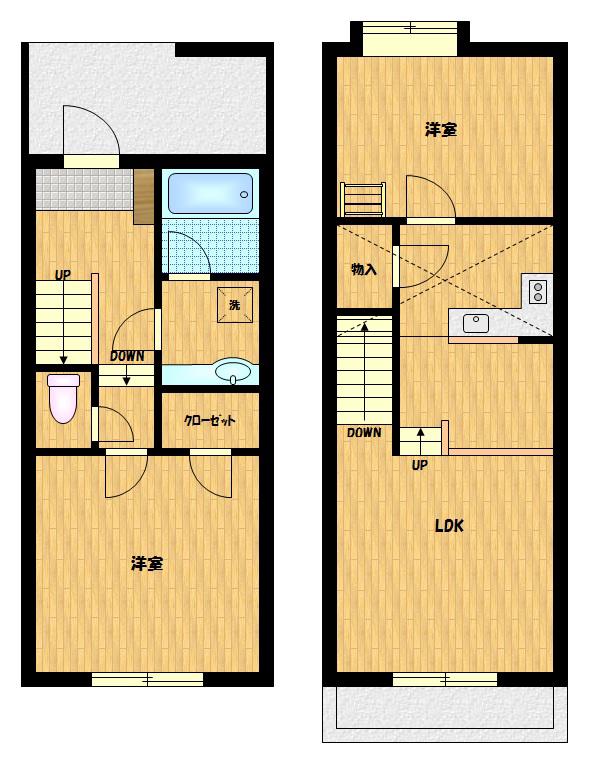 セザンヌ大久保(2LDK/1階)の間取り写真