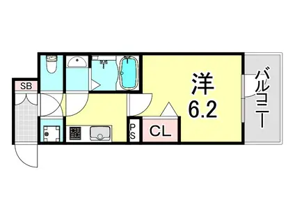 アドバンス神戸セラフィム(1K/5階)の間取り写真