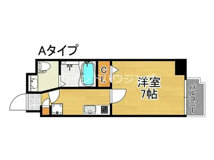 FDSKOHAMAウエスト(1K/1階)の間取り写真