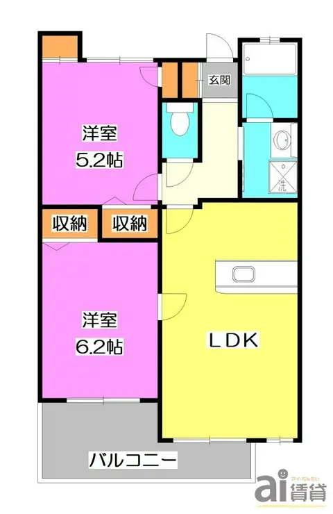 タートルクレインふじみ野II 1階階 間取り