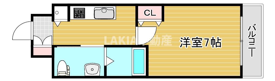 ファーストフィオーレ京橋パークフロント(1K/8階)の間取り写真