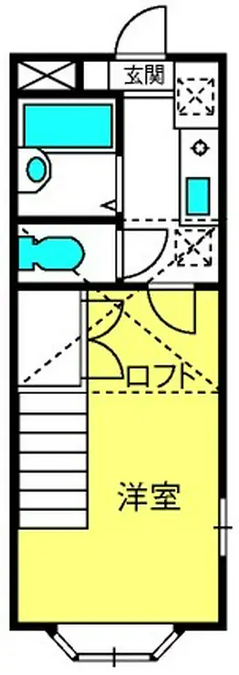 アルバニーフジ弐番館 2階階 間取り
