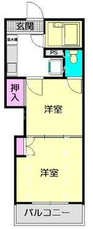 レジデンスカープ大宮 2階階 間取り