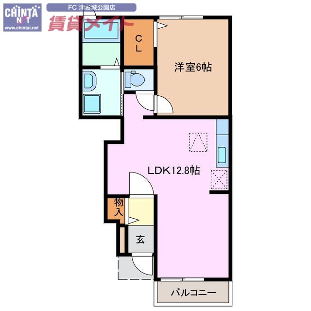 アヴェニール千里(1LDK/1階)の間取り写真