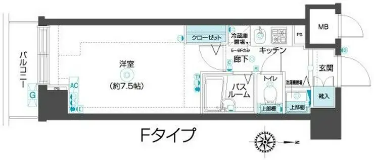 フェニックス武蔵関参番館 3階階 間取り