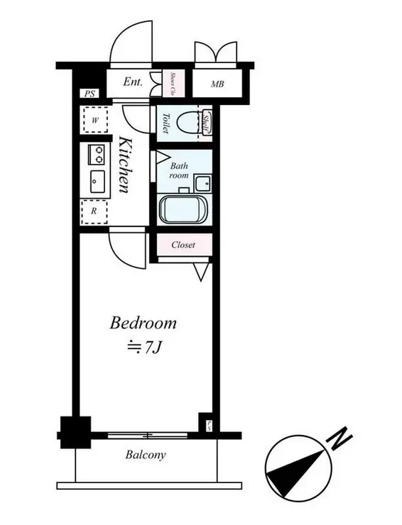 アヴィニティー上板橋 4階階 間取り