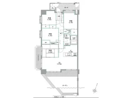 TO-BE-1 東照の丘(4LDK/1階)の間取り写真