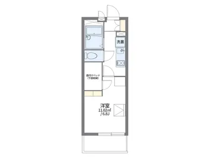 レオパレス石橋4丁目(1K/2階)の間取り写真