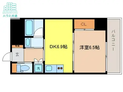 イ・メゾン麹屋(1DK/2階)の間取り写真