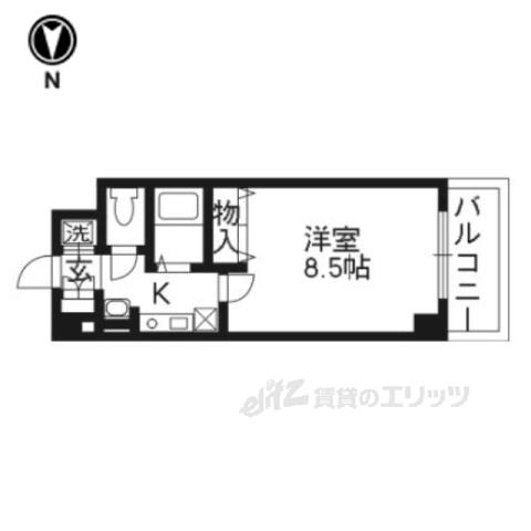 Mプラザ津田駅前十番館(1K/2階)の間取り写真
