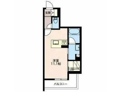 AMYLUMS常盤町(ワンルーム/3階)の間取り写真