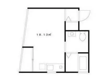 6BOX(ワンルーム/2階)の間取り写真