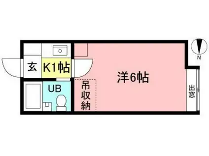 K&M IWADO(1K/1階)の間取り写真