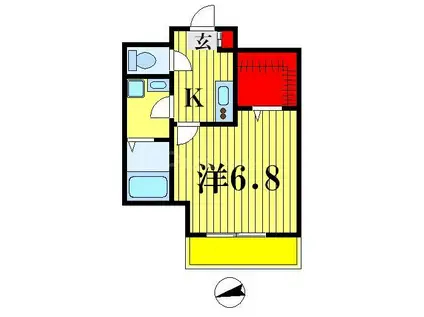 ステラ トーレ(1K/5階)の間取り写真