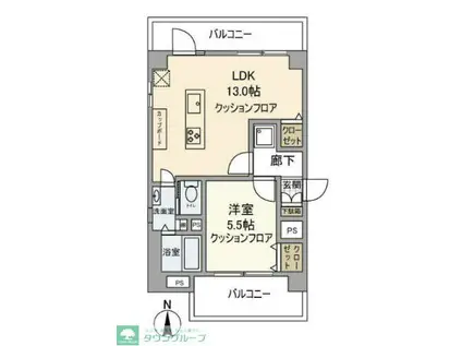 ライオンズマンション西荻窪第2(1LDK/9階)の間取り写真
