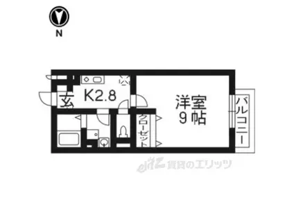 ネクストスクエア(1K/2階)の間取り写真