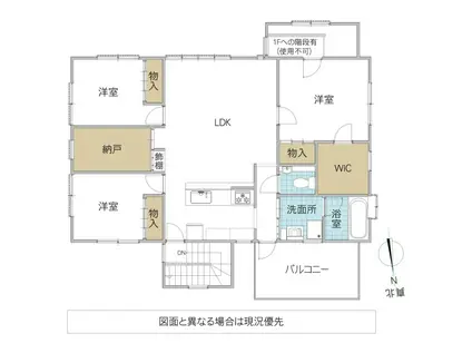 みつを万寿(3SLDK/2階)の間取り写真