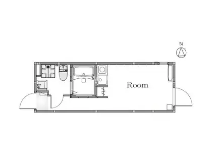 BOASORTE双葉町(ワンルーム/4階)の間取り写真