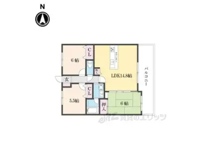 パデシオン藤森(3LDK/3階)の間取り写真