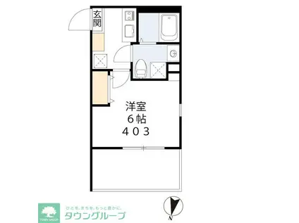 ISD下高井戸(1K/4階)の間取り写真