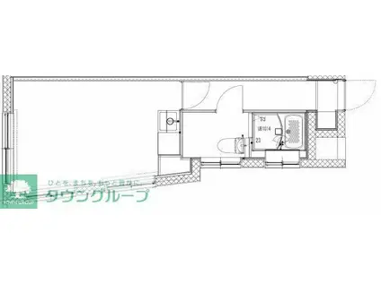 GENOVIA大山(ワンルーム/5階)の間取り写真