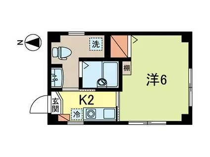 ハイムFTIII(1K/4階)の間取り写真