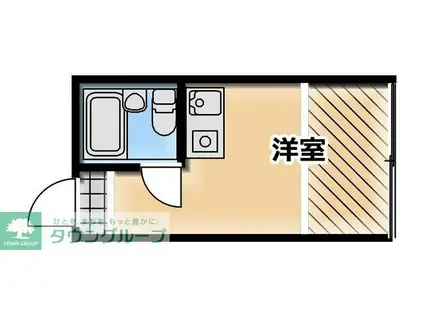 ドリームマンション(ワンルーム/2階)の間取り写真