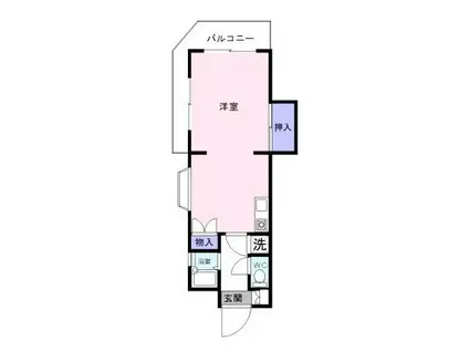 コンチェルトマンション(ワンルーム/5階)の間取り写真