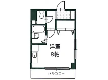 グランディオSK(ワンルーム/3階)の間取り写真