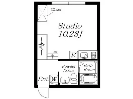 ALERO千石(ワンルーム/1階)の間取り写真