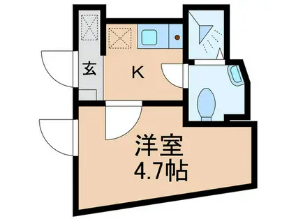 アクシア ときわ台(1K/3階)の間取り写真