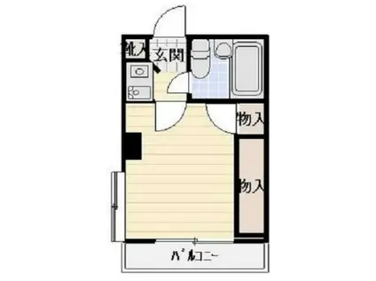 サンパレス矢向(1K/1階)の間取り写真