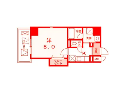 ザ・マンション横須賀(1K/5階)の間取り写真