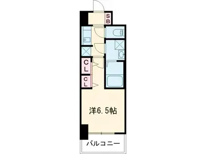 S-RESIDENCE堺ALTKLAS(1K/5階)の間取り写真