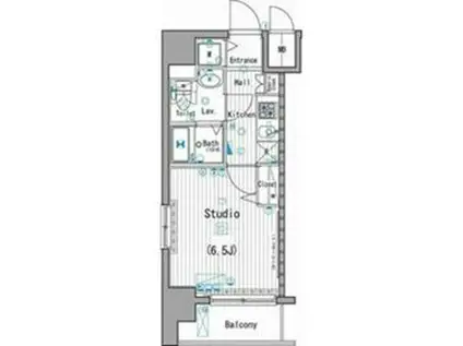 ガーラステーション横濱桜木町(1K/7階)の間取り写真