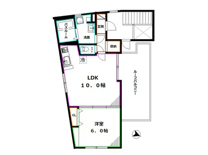 FONS LUCIS IZUMI(1LDK/5階)の間取り写真