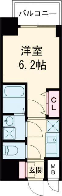 S-RESIDENCE布施AVENTRA(1K/12階)の間取り写真