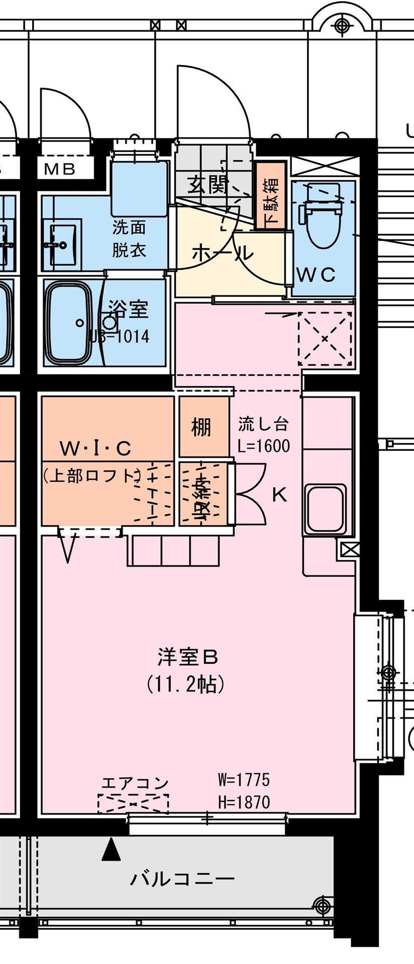 COMFORT神宮(ワンルーム/1階)の間取り写真