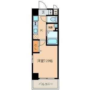 ESTACION KANAYAMA ウエスト(1K/9階)の間取り写真