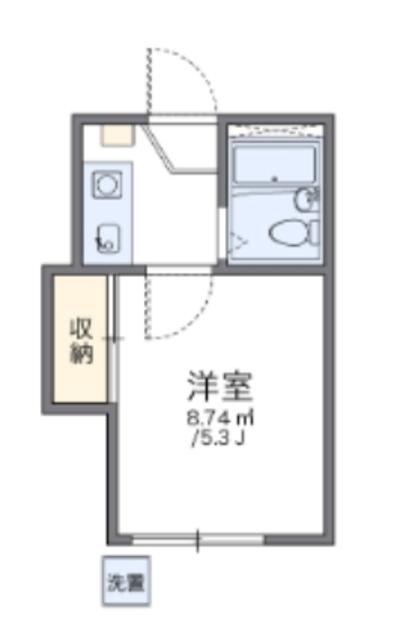 レオパレス東高円寺(1K/1階)の間取り写真