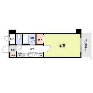 ミリオンベル本山(1K/3階)の間取り写真