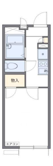 レオパレスハニー マイヤ(1K/2階)の間取り写真