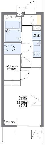 レオパレスCHIE森崎I(1K/3階)の間取り写真