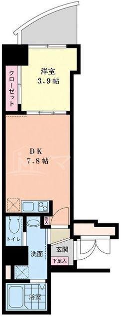 セレニテ梅田EST(1DK/3階)の間取り写真