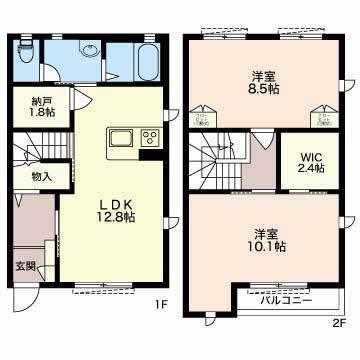 サンジュ(2LDK/1階)の間取り写真