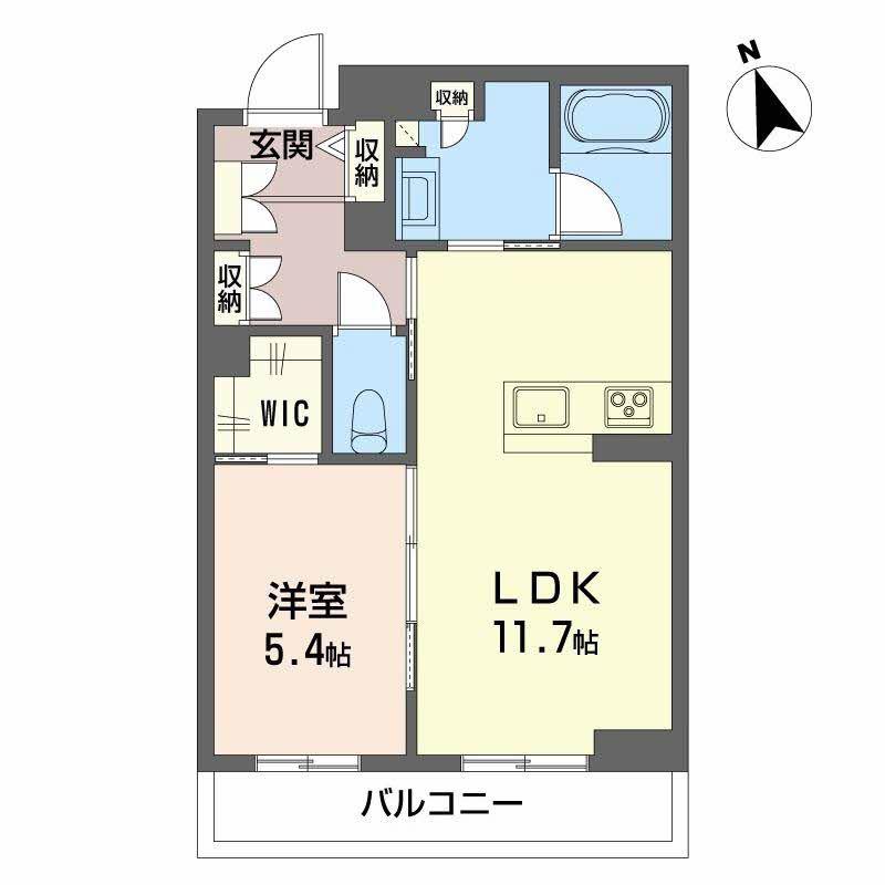 サンシャインSTN(1LDK/3階)の間取り写真