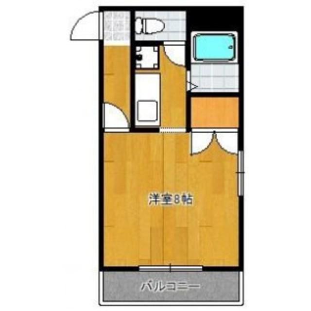 シバタビルディング(1K/3階)の間取り写真