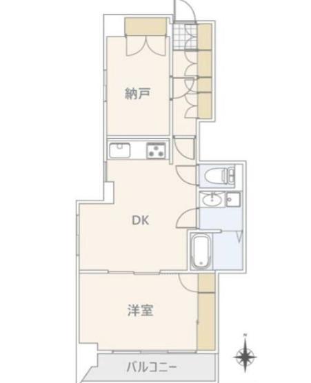 パイオニアINN(2DK/5階)の間取り写真
