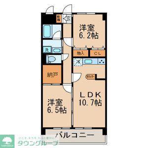 KS・WINHILLS(2LDK/5階)の間取り写真